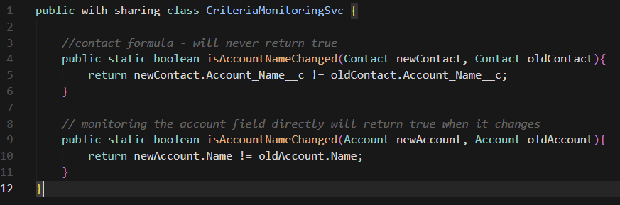 Monitoring Salesforce Formula Field for Changes