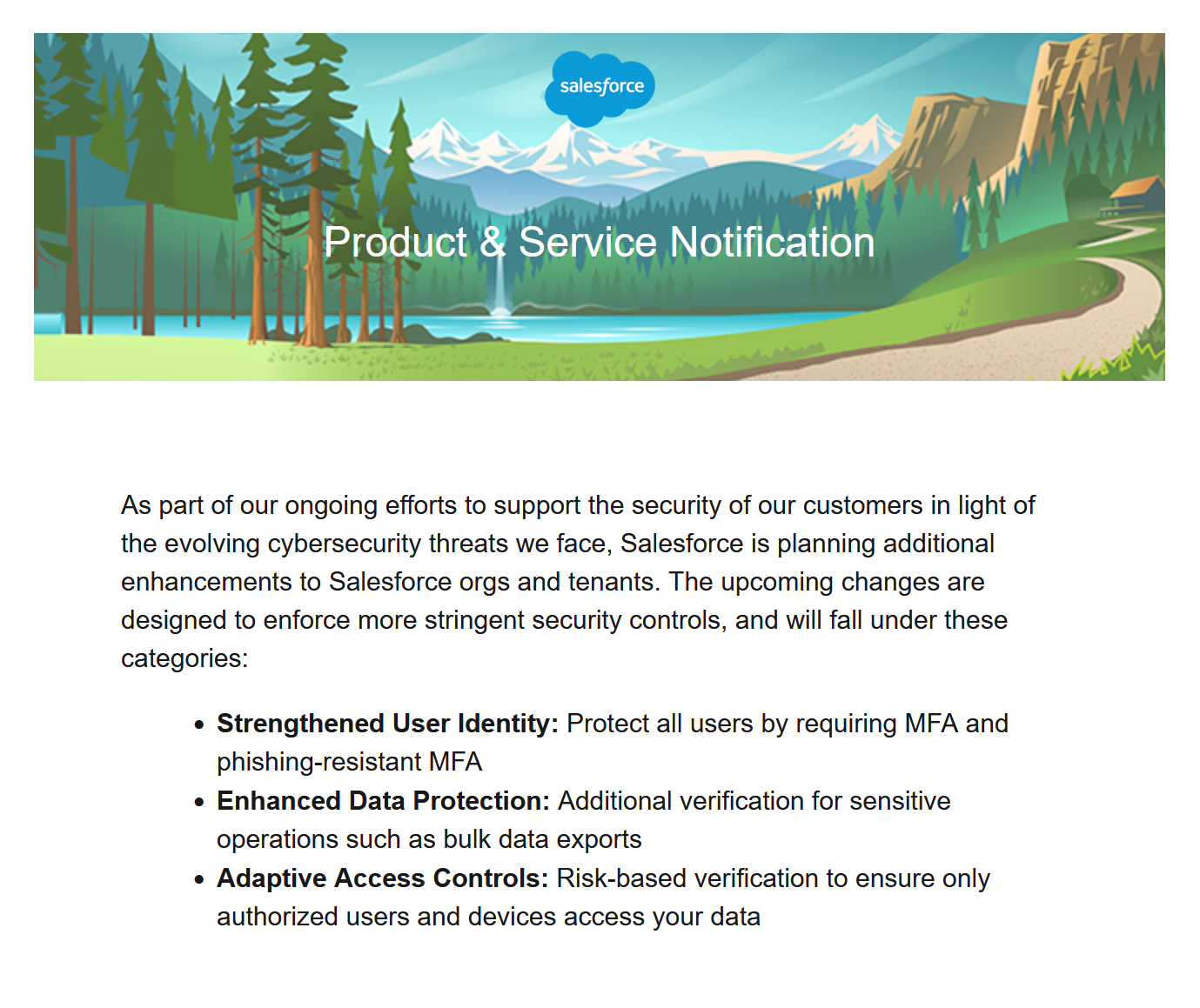 Salesforce Security Changes 2026: Official Announcement
