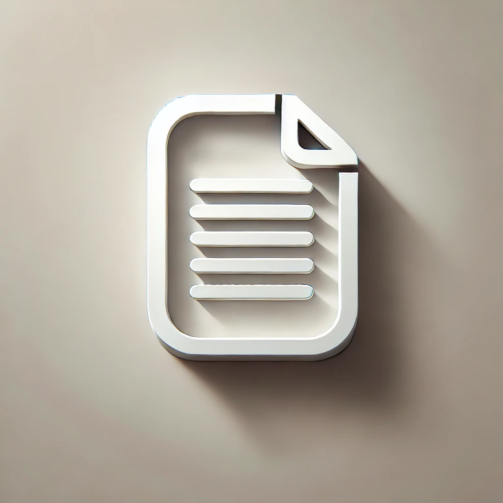 An image representing a document or template.